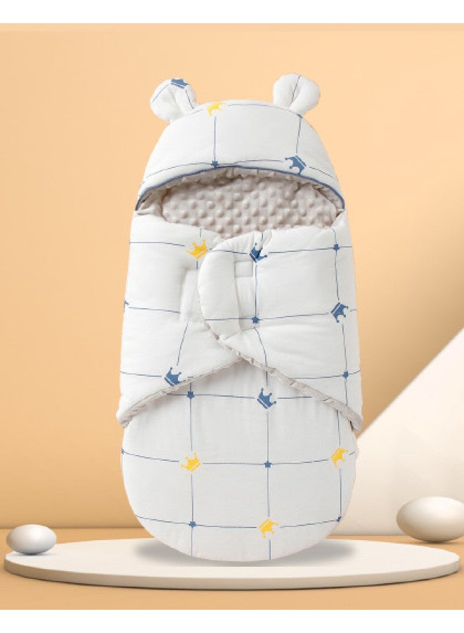 YISHUANGER Anti-kick Sleeping Bag For Spring, Autumn, And Winter, Newborn Baby Boys And Girls, Cocoon-style Home And Outing Anti-startle - Image 1