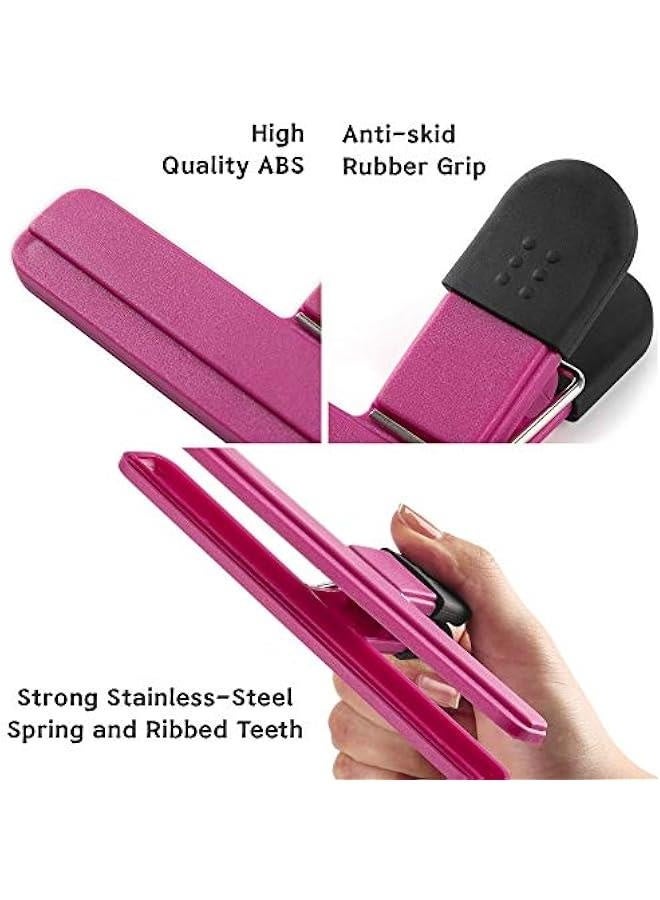 Heavy Duty Chip Bag Clips, Kitchen Food Bag Sealing Clips with Plastic Air Tight Seal Grip Assorted Colors for opened Snacks, Coffee and Candy Bags（3 Large & 3 Small Size)  - Image 3