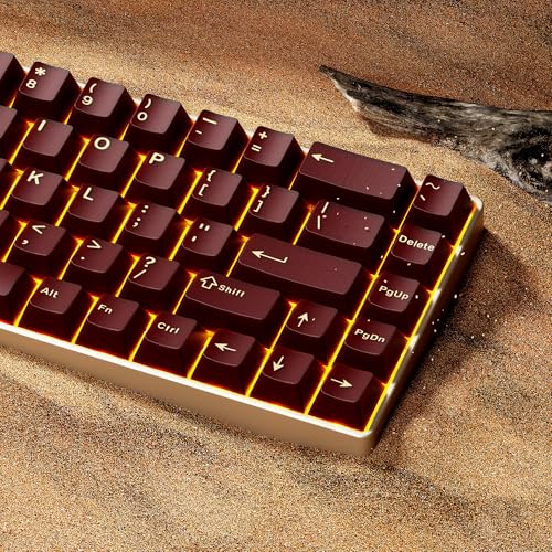 GMKWTL XVX Red Keycaps, Double Shot PBT Keycap Set 75 Percent, Cherry Profile Keyboard Keycaps Compatibility with ANSI Layout MX Switches Mechanical Keyboard - Image 2