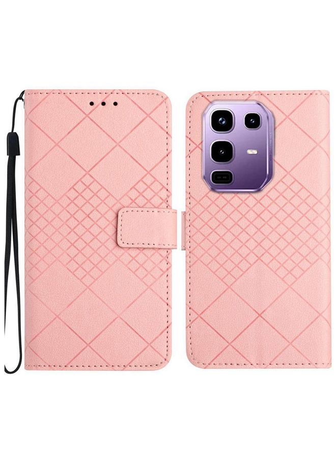 Zaboon Case For Infinix Note 50 Pro 4G / Note 50 4G Rhombic Grid Texture Leather Phone Case - Image 1