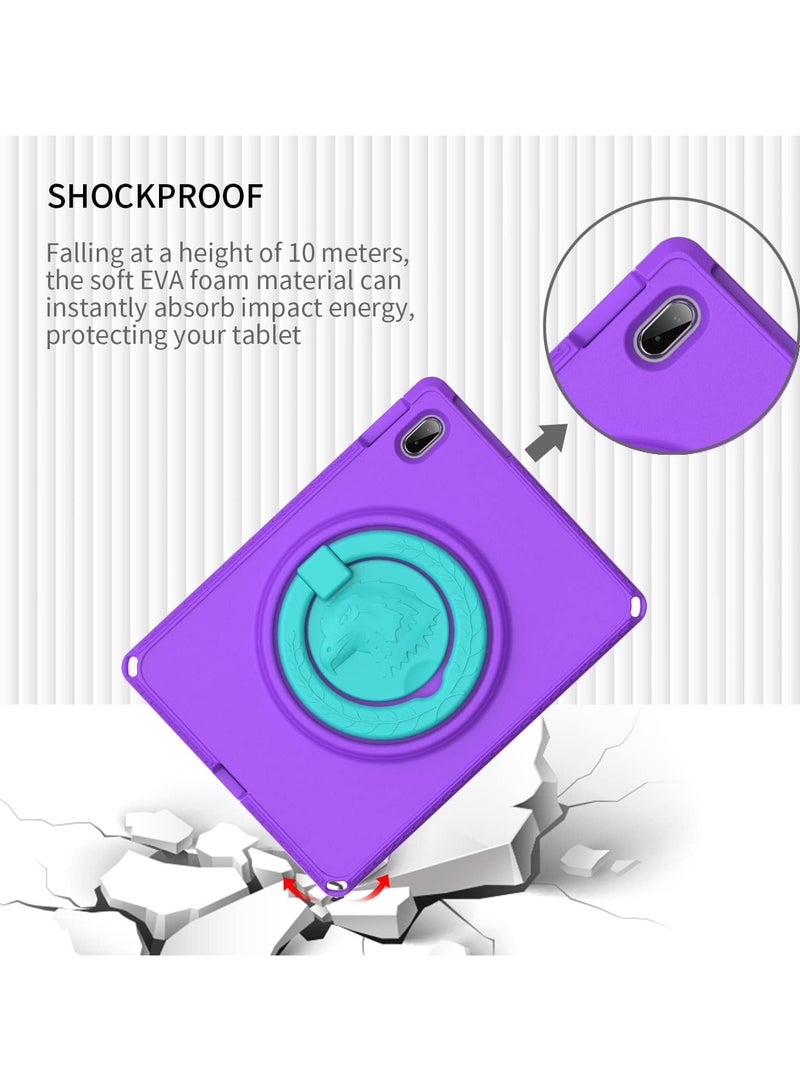 general Kids Case for iPad 10th Generation Case 2022 10.9 inch A2696 A2757 A2777, Heavy Duty Rugged Silicone Waterproof Case with Swivel Ring Stand/Shoulder Strap/Screen Protector - Image 4