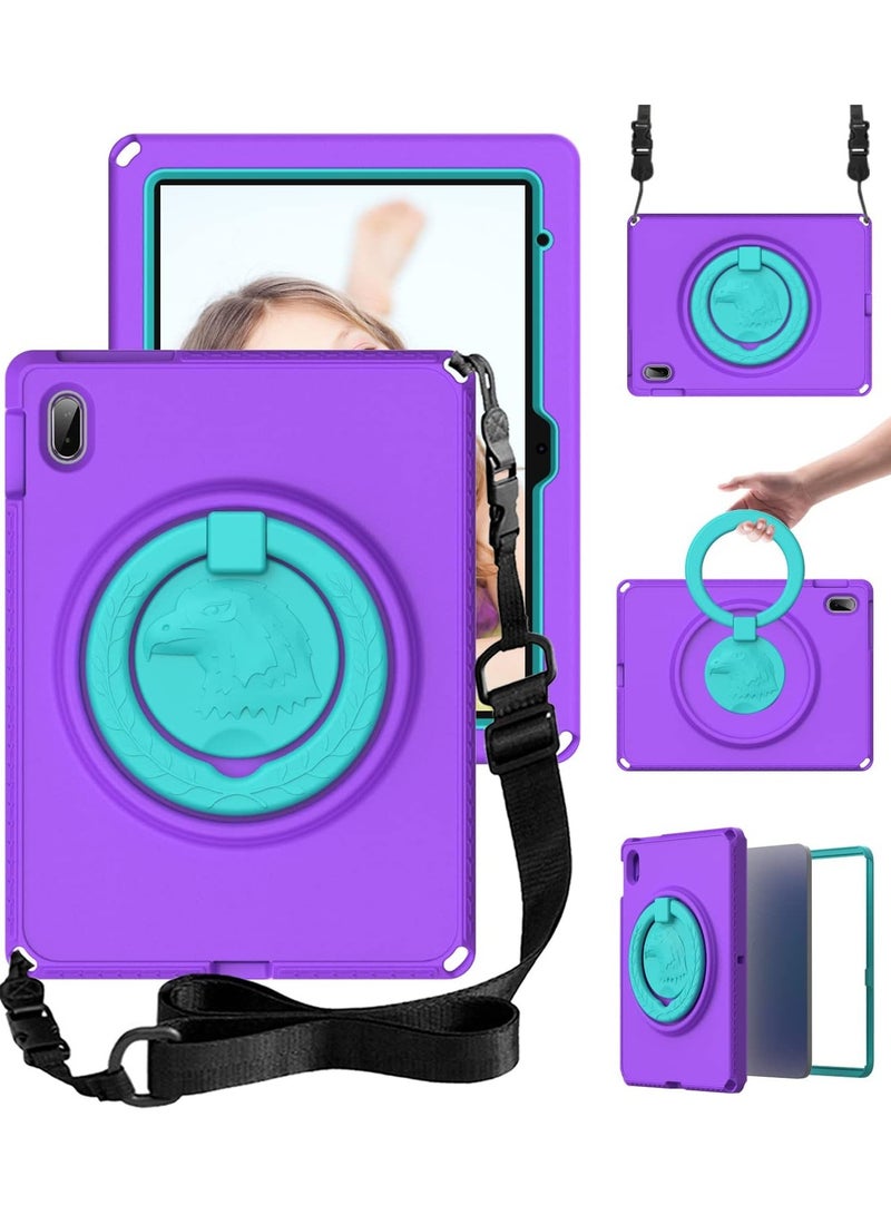general Kids Case for iPad 10th Generation Case 2022 10.9 inch A2696 A2757 A2777, Heavy Duty Rugged Silicone Waterproof Case with Swivel Ring Stand/Shoulder Strap/Screen Protector - Image 1