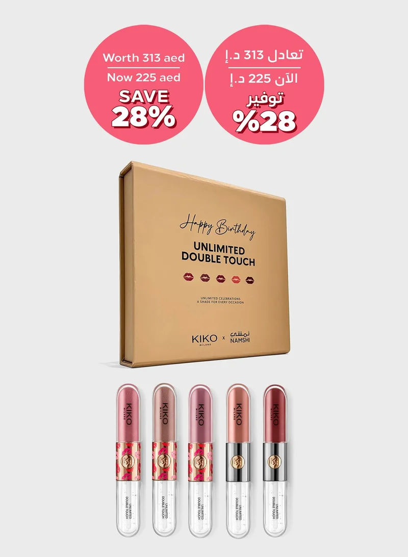 KIKO MILANO Unlimited Double Touch Limited Edition Lip Kit, Savings 28%