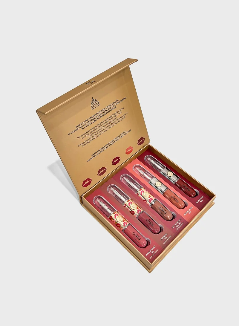 KIKO MILANO Unlimited Double Touch Limited Edition Lip Kit, Savings 28%