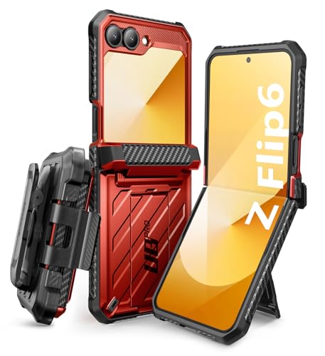 SUPCASE for Samsung Galaxy Z Flip 7 FE Case with Stand BeltClip Unicorn Beetle Pro Hinge Protection Front Screen Protector Full Body Rugged Phone Cover for Galaxy Z Flip 65 Ruddy - Image 1