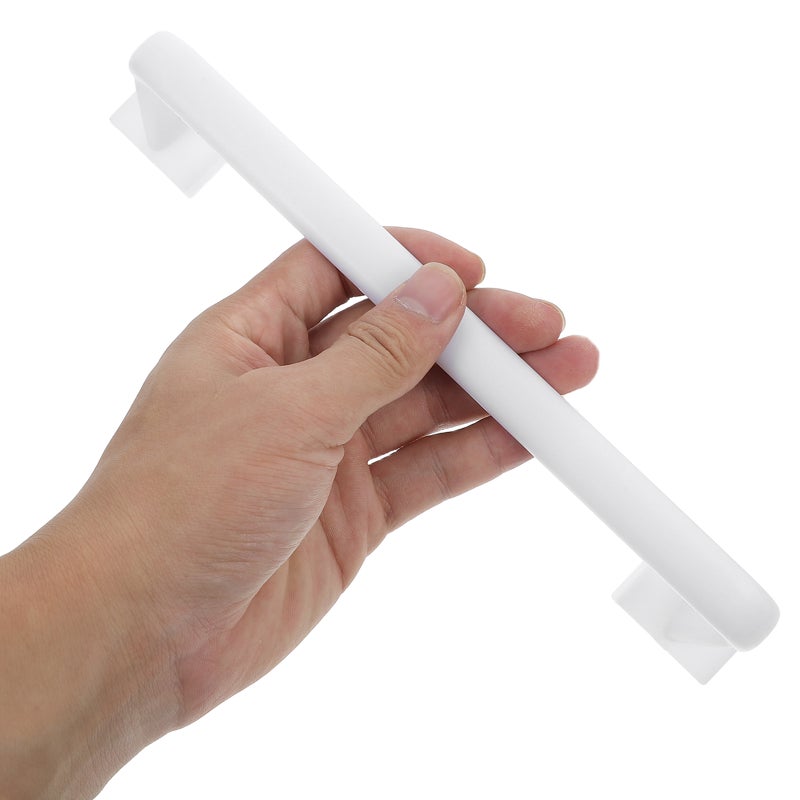 2Pcs No Drill Towel Rack Self Adhesive Towel Space-Saving Design for Home Bathroom and Kitchen White - Image 3