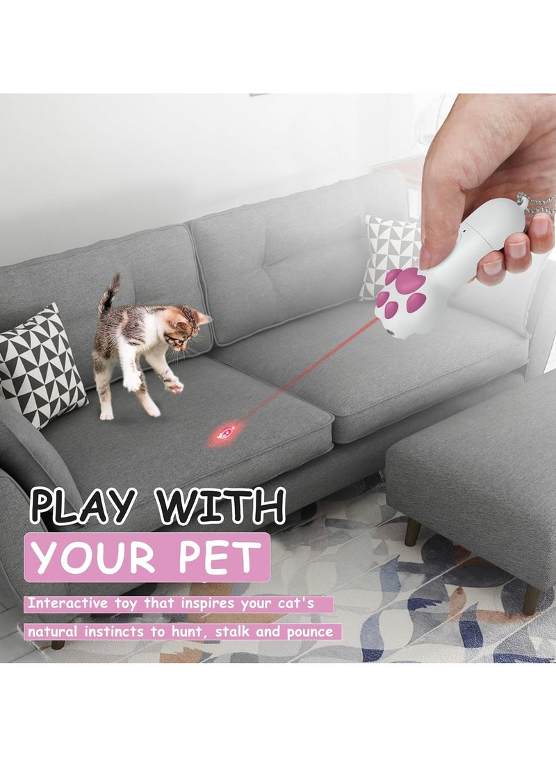 Interactive Cat Toys for Indoor Cats and Dogs, USB Rechargeable Cat Teaser Toy for Chasing and Exercise,Pink. - Image 4