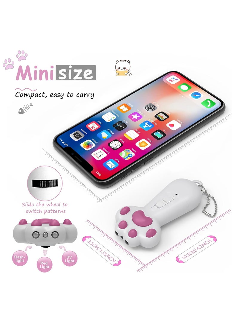 Interactive Cat Toys for Indoor Cats and Dogs, USB Rechargeable Cat Teaser Toy for Chasing and Exercise,Pink. - Image 3