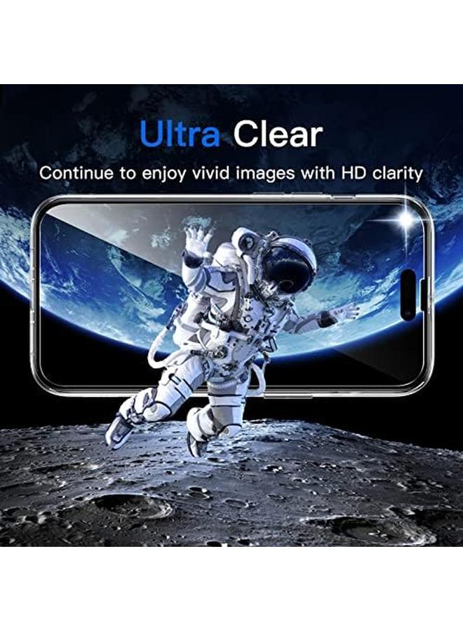 Jetech 3 In 1 Case For Iphone 14 Pro 6.1 Inch With 2 Pack Screen Protector And 2 Pack Camera Lens Protector Full Coverage Tempered Glass Film Shockproof Bumper Phone Cover Clear - Image 4