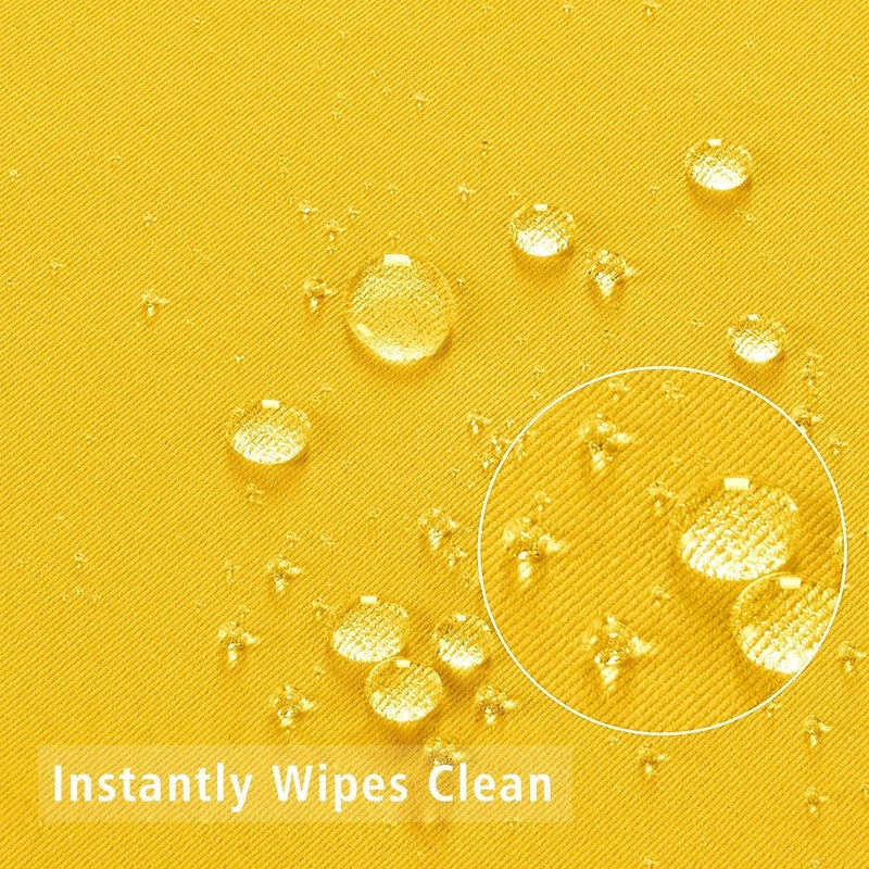 Obstal 210GSM Rectangle Table Cloth - Heavy Duty Water Proof Microfiber Tablecloth, Decorative Fabric Table Cover for Outdoor and Indoor Use (Yellow, 54 x 108 Inch) - Image 3