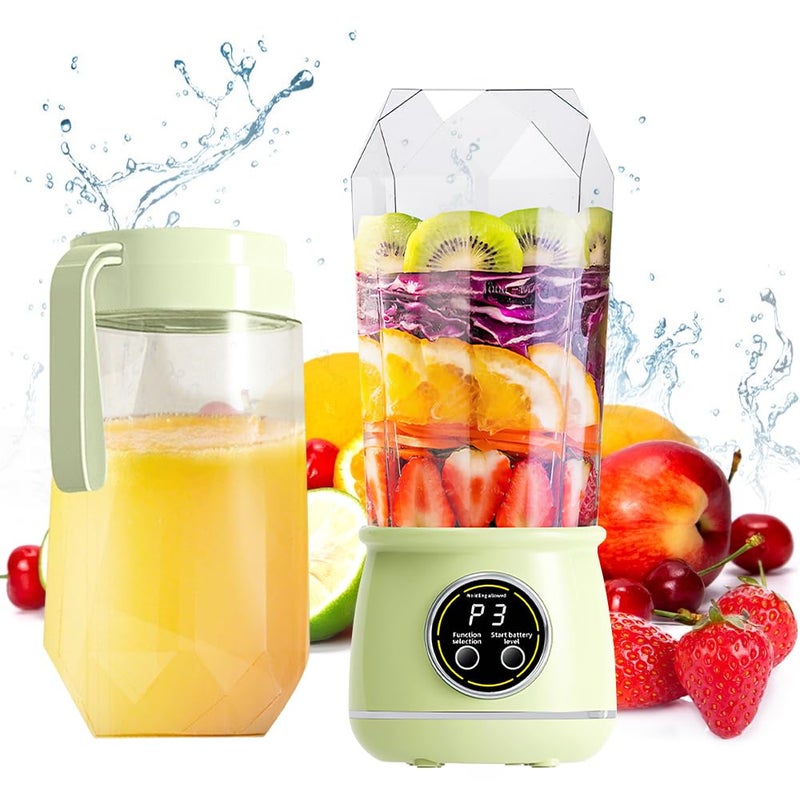 Dexmary Portable Blender, 20oz Small Blender for Smoothies, Personal Juice Mixer with 10 Sharp Blade, Mini Shaker for Shakes and Smoothies, Smoothie Maker with Extra Lid for Travel, Office, Gym, Home - Image 1