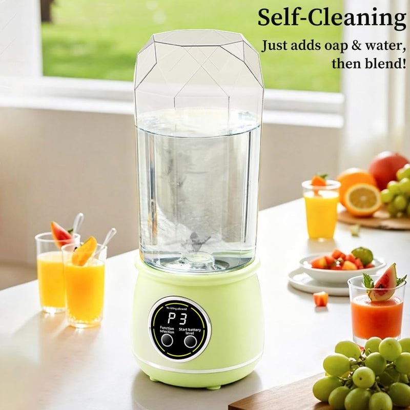 Dexmary Portable Blender, 20oz Small Blender for Smoothies, Personal Juice Mixer with 10 Sharp Blade, Mini Shaker for Shakes and Smoothies, Smoothie Maker with Extra Lid for Travel, Office, Gym, Home - Image 3