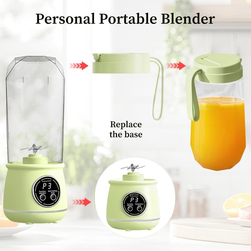 Dexmary Portable Blender, 20oz Small Blender for Smoothies, Personal Juice Mixer with 10 Sharp Blade, Mini Shaker for Shakes and Smoothies, Smoothie Maker with Extra Lid for Travel, Office, Gym, Home - Image 4