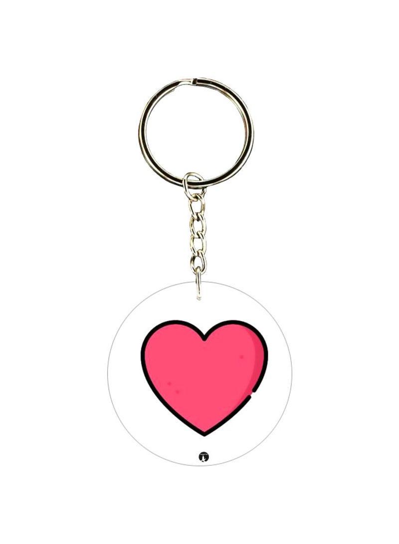 RKN Love Printed Double Sided Keychain