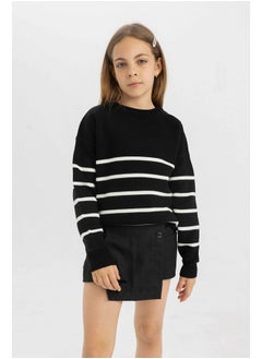 DeFacto Girl Tricot Regular Fit Crew Neck Long Sleeve Pullover  - Image 2