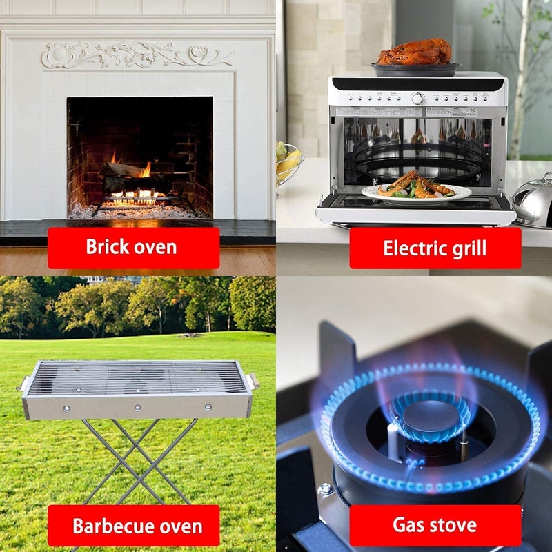 UNIQUE CART Pizza Stone for Oven and Grill,Free Rocker Cutter,Durable and Safe Baking Stone for Grill, Thermal Shock Resistant Cooking Stone-12 Inch - Image 5