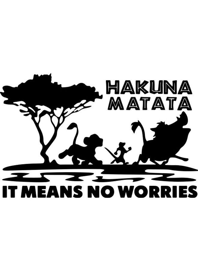 NIBEMINENT Big Tree Letter Decoration Wall Stickers Black