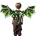 maysida Toddler Electric Dragon Wings Kids Dinosaur Costume Wings with LED Light Music Halloween Dino DressUp Costumes for Boys Girls Green Dinosaur toys for Kids as Christmas Birthday Party Gifts - Image 3