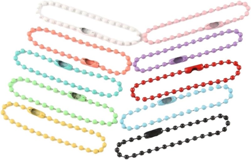 Yellow Chain 400pcs 2 4mm Ball Bead Chains For DIY Jewelry Bracelets Key Chains Dolls Tags - Image 1