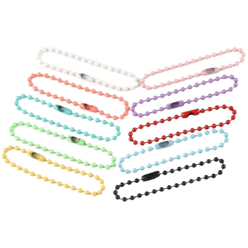 Yellow Chain 400pcs 2 4mm Ball Bead Chains For DIY Jewelry Bracelets Key Chains Dolls Tags - Image 2