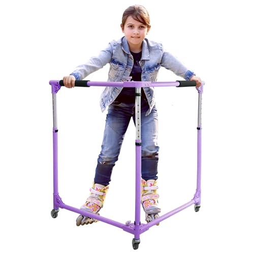 GanFindX Folding Skater Aid for Kids Roller Skating, Roller Skate Trainer for Kids Toddler Adjustable Height Training Walker - Image 1