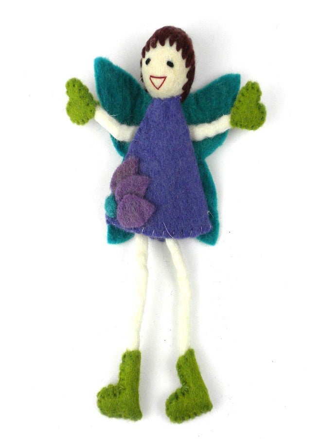 Global Crafts Global Groove Handmade Tooth Fairy Pillow with Pocket from Nepal Brown Hair Fairy - Image 3