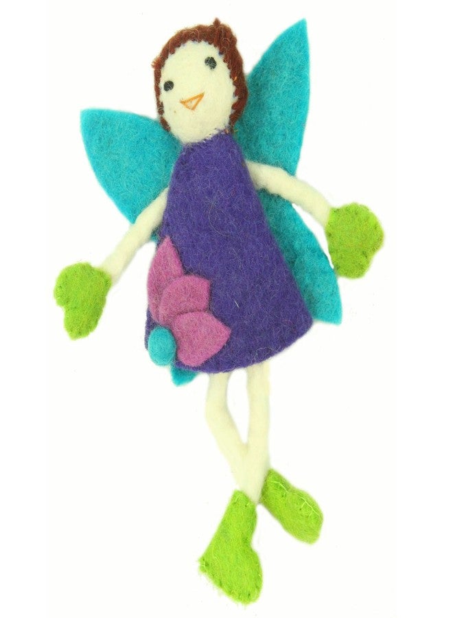 Global Crafts Global Groove Handmade Tooth Fairy Pillow with Pocket from Nepal Brown Hair Fairy - Image 1