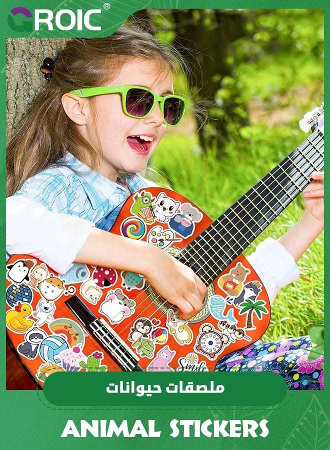 GROIC 100 Pcs Kawaii Animals Stickers,Aesthetic Stickers,Waterproof Cute Stickers Scrapbook Water Bottle Laptop Skateboard Journal Bicycle DIY Decals - Image 3