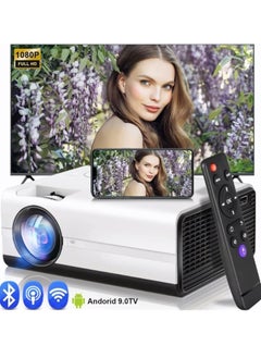 Mi VAZA Portable Projector, Full HD 4K WIFI Home Smart Projector, USB Mini Outdoor Movie Projector, LED Video Smart Home Theater Projectors For Home Office, (1pc, White 6)  - Image 2