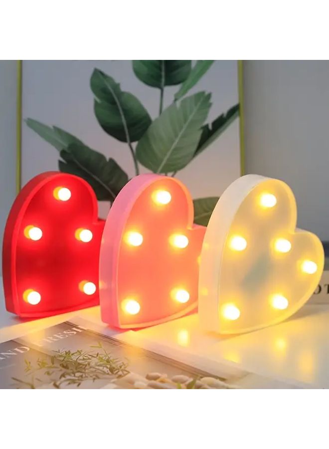 Red LED Heart Love Lamp Night Light For Christmas Valentine Decor - Image 1