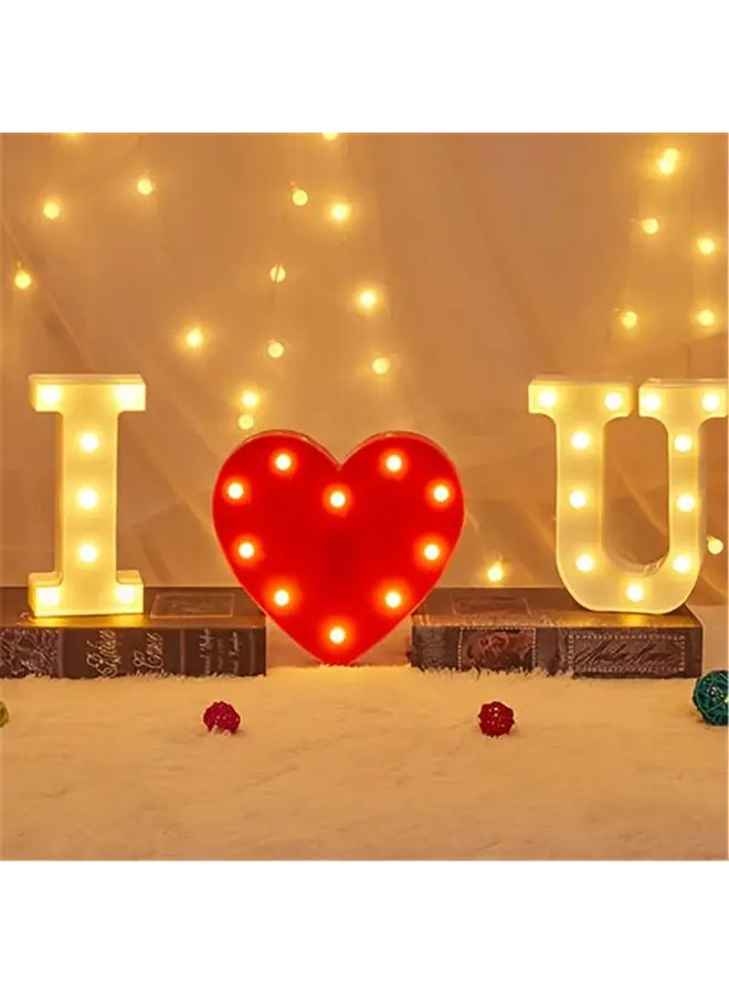 Red LED Heart Love Lamp Night Light For Christmas Valentine Decor - Image 4