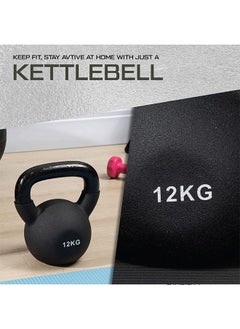 Yalla HomeGym Homegym Cast Iron Rubber Coated Kettlebell Floor Friendly Kettlebell 10Kg  - Image 3