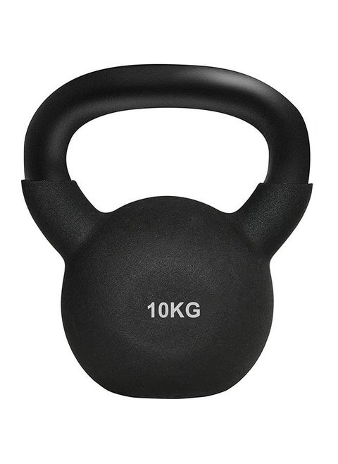 جرس كيتل بيل مطلي بالمطاط من YALLA HomeGym مناسب للأرضيات، وزن 10 كجم