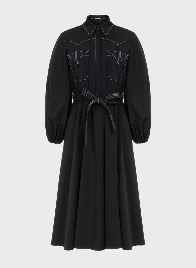 Nocturne Tie Pocket Detail Dress