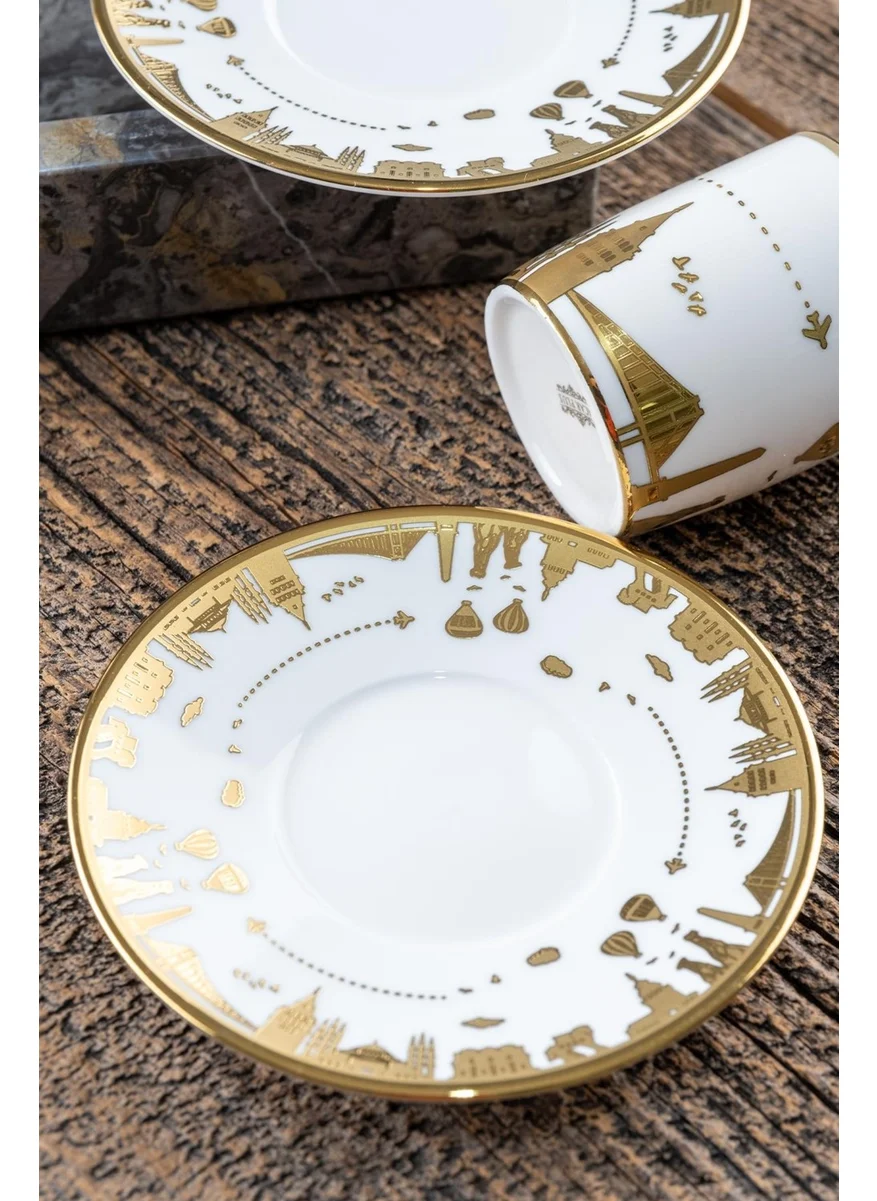 Acar World Coffee Cup Set for 6 People - 90 ml