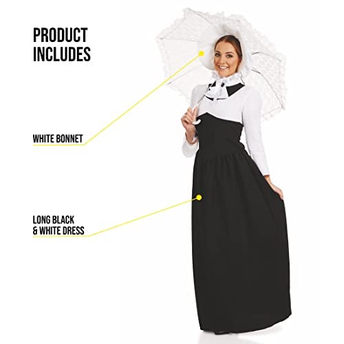 fun shack زي فيكتورياني للنساء من فن شاك، فستان ريجنسي، فستان فيكتورياني، زي للسيدات للفعاليات التاريخية والحفلات، صغير - Image 3