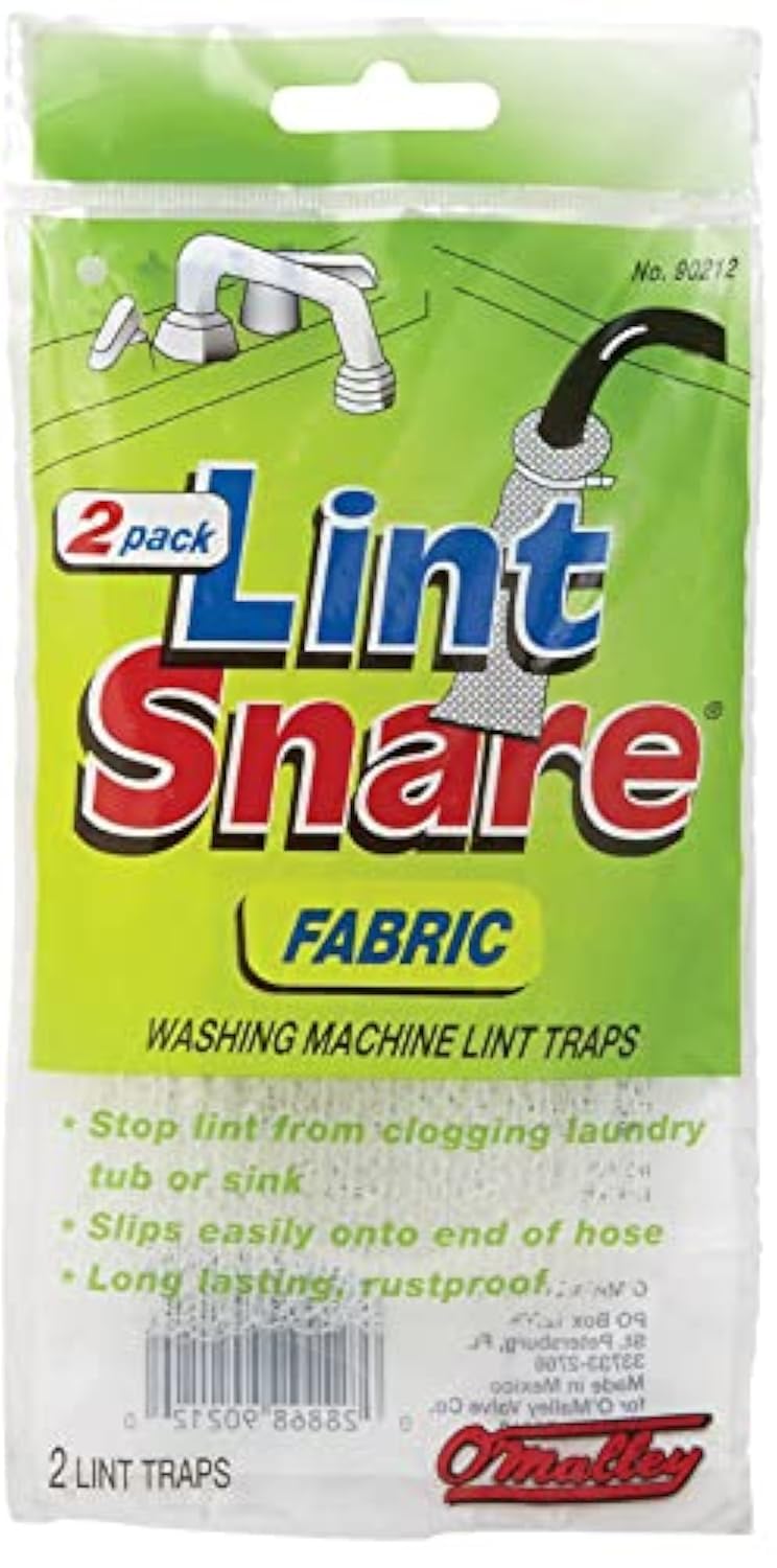 Omalley O'Malley Lot Of 12 Lint Snare Fabric Washing Machine Traps With Ties Clamps (6 Packs Of 2) - Image 1