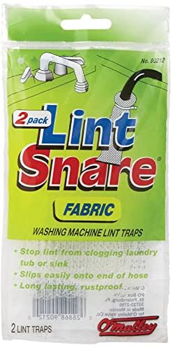 Omalley O'Malley Lot Of 12 Lint Snare Fabric Washing Machine Traps With Ties Clamps (6 Packs Of 2) - Image 2