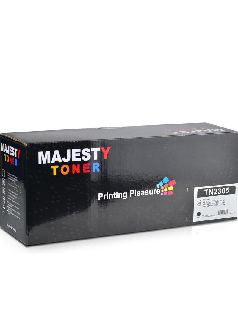 Compatible TN2305 Toner Cartridge Compatible with Brother HL-L2320D HL-L2365DW MFC-L2700D MFC-MFC-L2700D MFC-L2700DW MFC-L2700DW MFC-L2740DW Printer Black