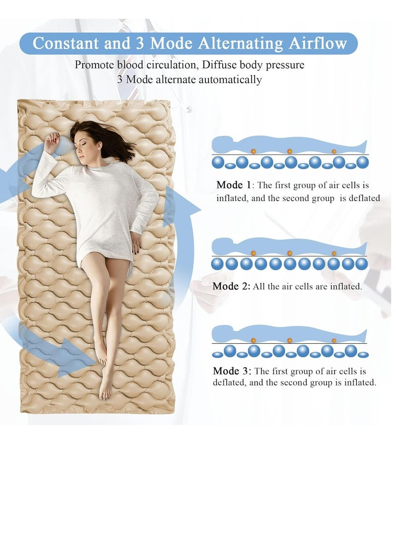 Generic Silent Alternating Air Pressure Mattress With Mattress Cover And Pump Inflatable Adjustable Silent Mattress To Prevent Bedsores And Soreness And Treat Bedridden Patients  - Image 4