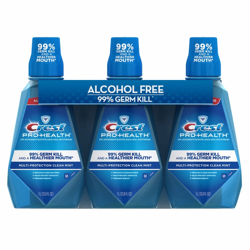 Crest 76380 Pro Health Multiprotection Rinse 3 Pack 1 L, Shape
