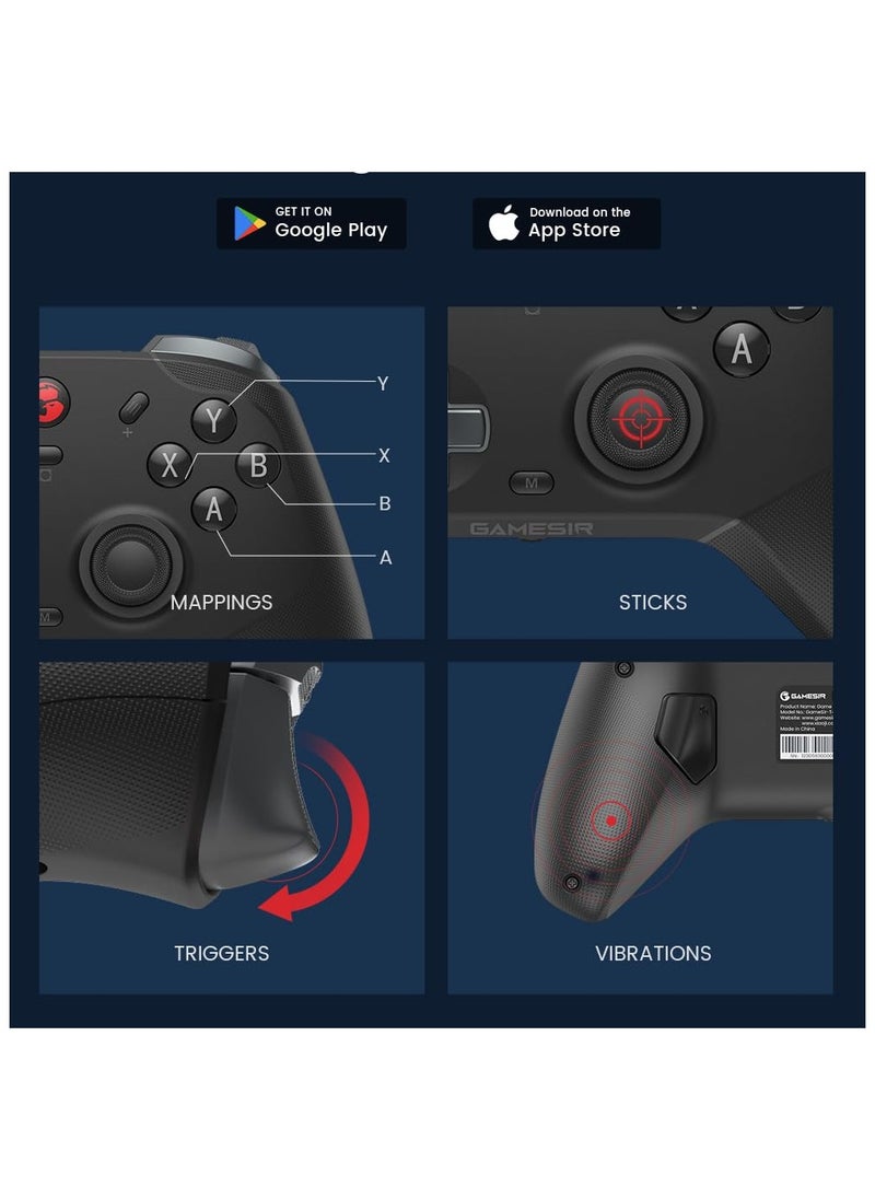 Generic - GameSir T4 Cyclone Pro Wireless Pro Controller for Switch/Lite/OLED, Hall Effect Controller (No Drifting) for Windows PC, macOS, Steam Deck, Android & iOS - Image 1