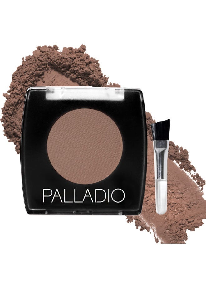 Palladio Brow Powder for Eyebrows with Applicator Brush - Soft Brown - Image 1