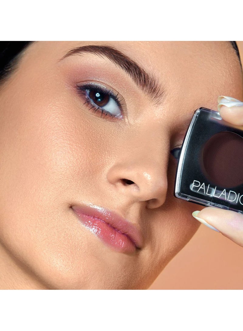 Palladio Brow Powder for Eyebrows with Applicator Brush - Soft Brown - Image 4