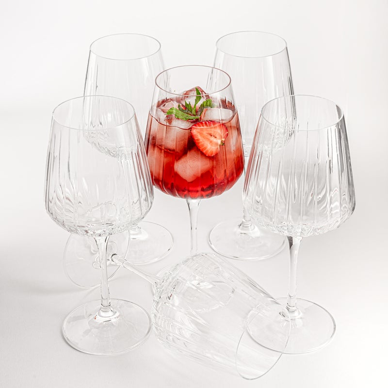RCR 6 pc crystal stem glass set - 490 ml Timeless collection - Image 5