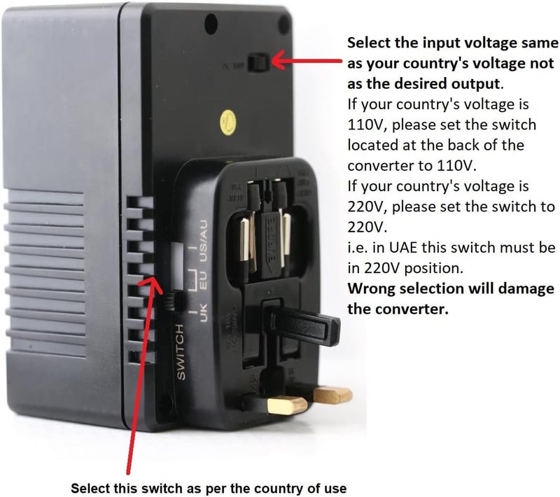 Terminator 150W Power Converter with Multi Travel Plug & Socket - Image 3