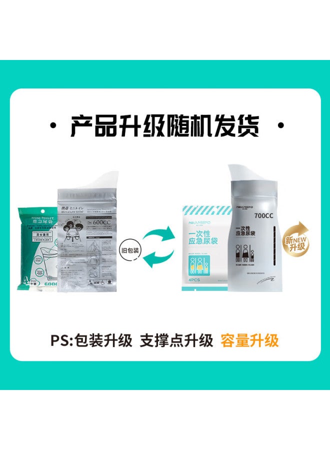 NOLANSEND Nuolan I Emergency Urine Bag, Disposable Urinal, Portable Urine Collection Device For Men And Women, Car Toilet, 4 Pieces/bag - Image 2
