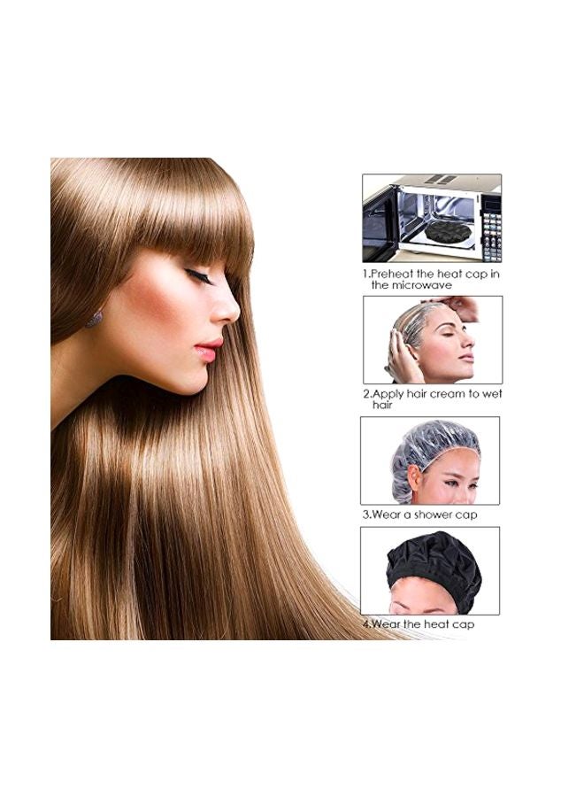 locisne Cordless Deep Conditioning Hair Treatment Cap Black - Image 4