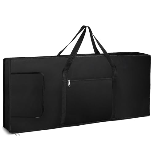 Tosnail 61-Note Keyboard Gig Bag, Soft Piano Case Padded with 6mm Cotton, Piano Case with Handles and Large Pocket - 39'' x 16" x 6'' - Image 1