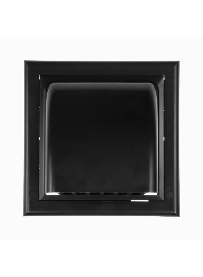Awenta 4" Inch Wall Vent Cover with Backdraft Damper - Black ABS Plastic Hood with Gravity Flap/Rain Guard - Weatherproof Exterior Exhaust Grille for Dryer Bathroom Kitchen Fans - Outdoor Air Outlet - Image 5